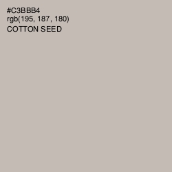 #C3BBB4 - Cotton Seed Color Image